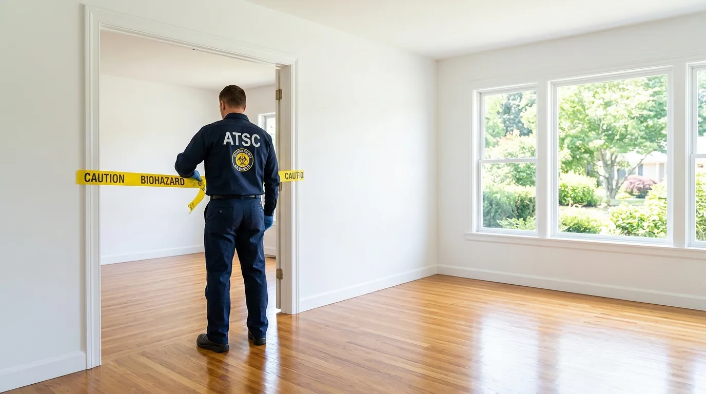 Certified biohazard cleanup crew performing Crime Scene Cleanup in Rego Park